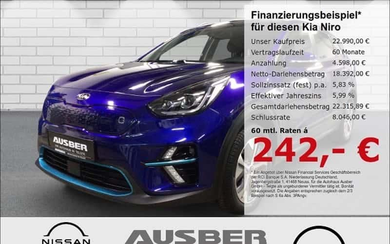 Du3) yachtblau met. (blau Gebraucht 2021 Kia e-Niro 2 SUV | 22.990 € (Etwas zu teuer) - Bild 1/4