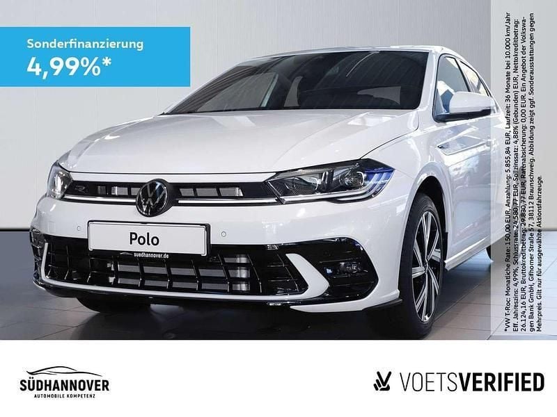 Pure white Gebraucht 2025 VW Polo R-line Limousine | 27.449 € (Fairer Preis) - Bild 1/4