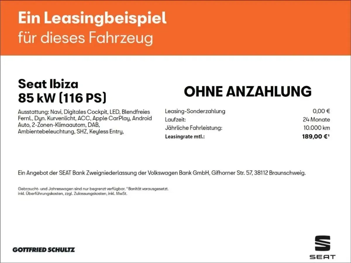 Gebraucht Seat Ibiza FR-Line 116 PS (85 kW) 2025 Weiss Kleinwagen