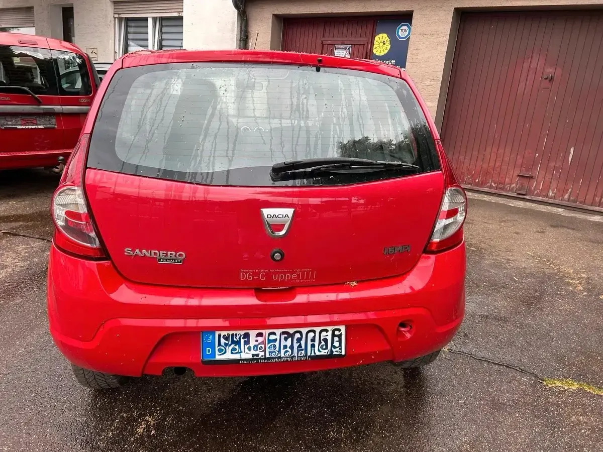 Gebraucht Dacia Sandero 87 PS (63 kW) 2008 Rot Kleinwagen
