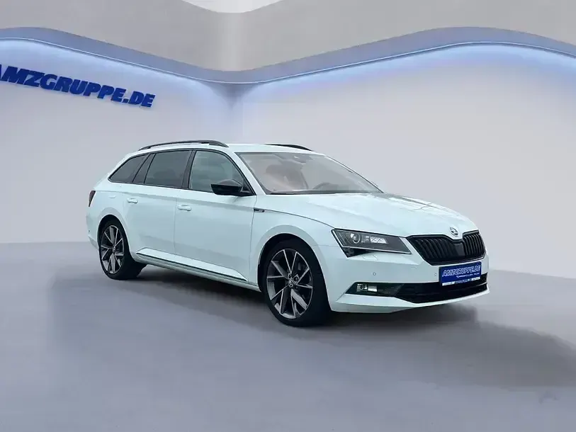 Gebraucht Skoda Superb SportLine 180 PS (132 kW) 2018 Weiss uni Kombi