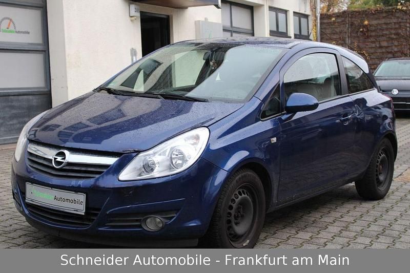 Blau Gebraucht 2009 Opel Corsa Innovation Limousine | 950 € (Superpreis) - Bild 1/4