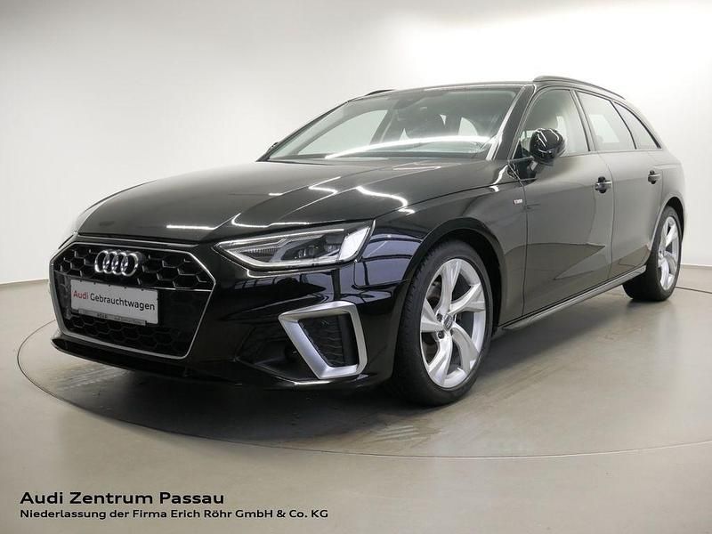 Mythosschwarz metallic Gebraucht 2021 Audi A4 S-Line Kombi | 24.900 € (Guter Preis) - Bild 1/4
