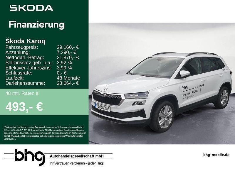 Weiß Gebraucht 2024 Skoda Karoq Selection SUV | 29.160 € (Guter Preis) - Bild 1/4