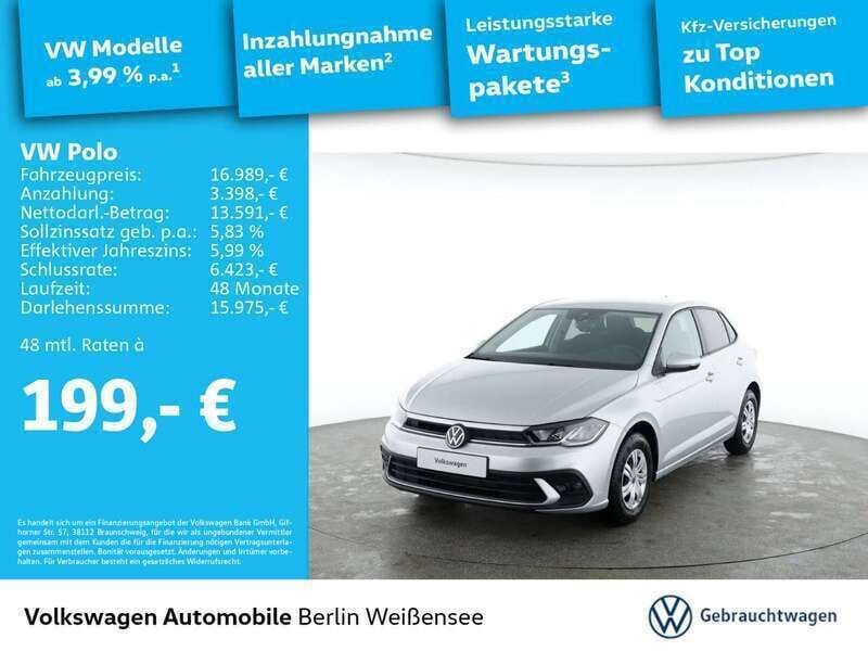Reflexsilber metallic Neu 2024 VW Polo Limousine | 16.989 € (Guter Preis) - Bild 1/4