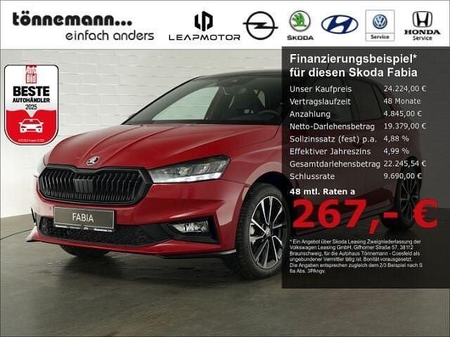 Velvet rot Neu 2025 Skoda Fabia Monte Carlo Kleinwagen | 24.224 € (Fairer Preis) - Bild 1/4