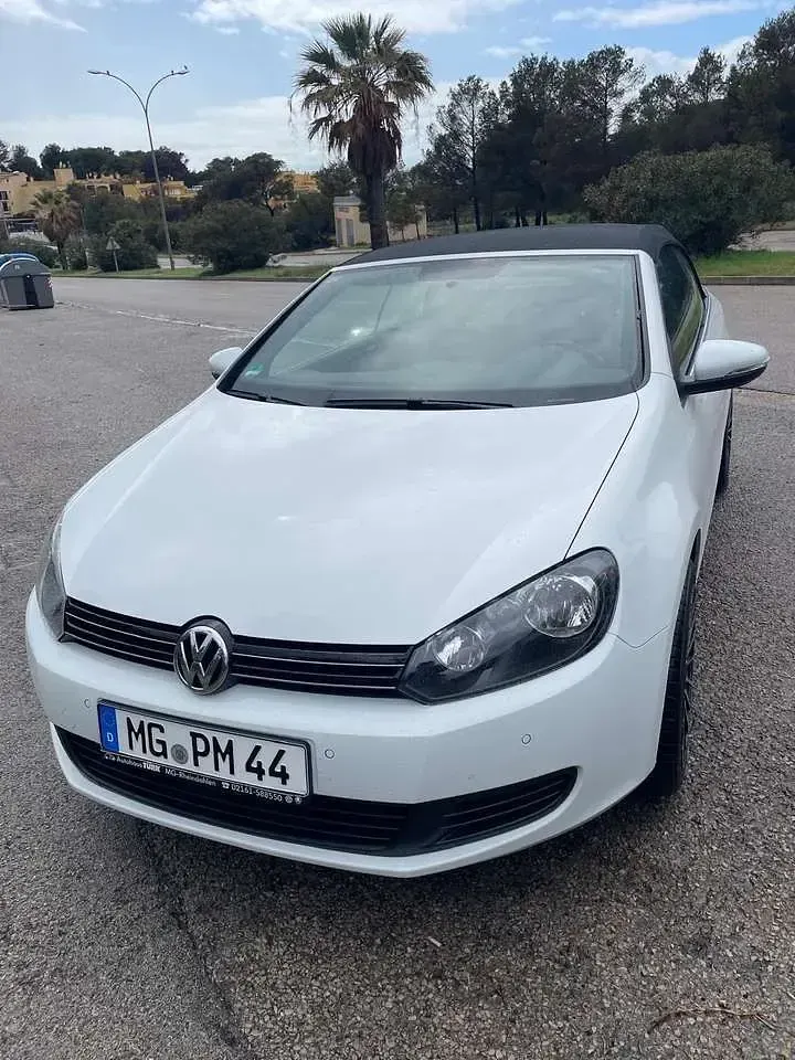 Gebraucht VW Golf Cabriolet 105 PS (77 kW) 2013 Weiß Cabrio