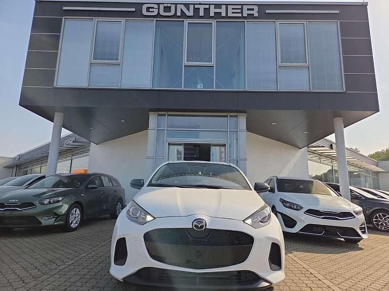 Lunar white Neu 2025 Mazda 2 Exclusive-Line Kleinwagen | 22.222 € (Superpreis) - Bild 1/4