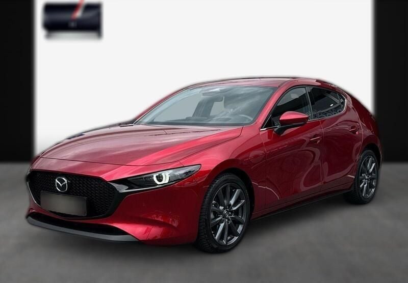 Rot metallic Gebraucht 2024 Mazda 3 Exclusive-Line | 29.270 € (Teuer) - Bild 1/4