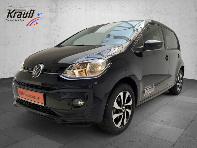 Deep black perleffekt (metallic) Gebraucht 2023 VW up! Active Kleinwagen | 16.950 € (Teuer) - Bild 1/4