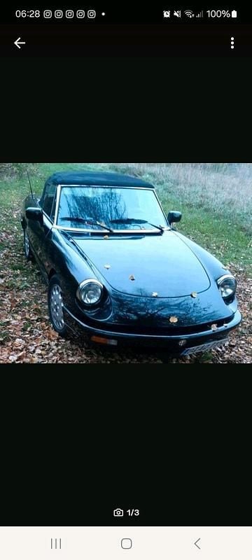 Schwarz Gebraucht 1992 Alfa Romeo Spider Cabrio | 14.000 € - Bild 1/3