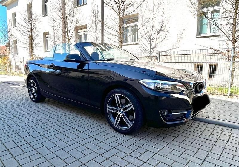 Schwarz Gebraucht 2015 BMW 220 Sport Line Cabrio | 17.900 € (Fairer Preis) - Bild 1/4