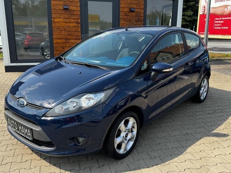 Gebraucht Ford Fiesta Trend 82 PS (60 kW) 2009 Blau Kleinwagen