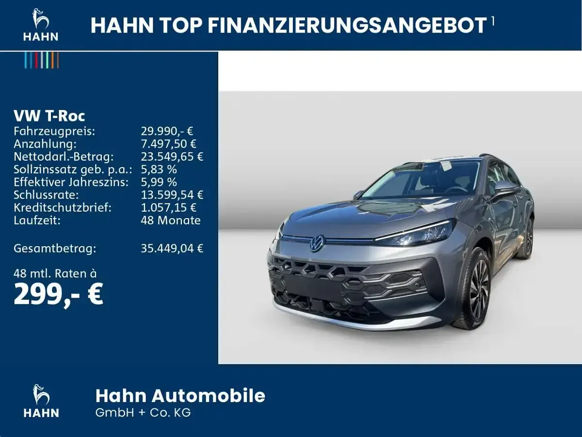 Neu VW T-Roc Life 116 PS (85 kW) 2026 Wolf grey metallic SUV