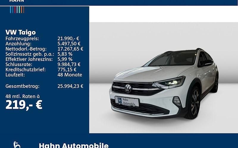 Gebraucht VW Taigo Style 116 PS (85 kW) 2025 Weiß SUV