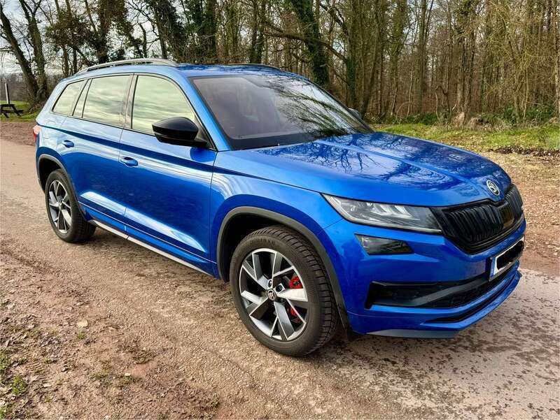 Blau Gebraucht 2019 Skoda Kodiaq RS SUV | 25.700 € (Guter Preis) - Bild 1/4