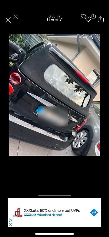 Gebraucht Smart ForTwo Cabrio 70 PS (51 kW) 2011 Schwarz Cabrio