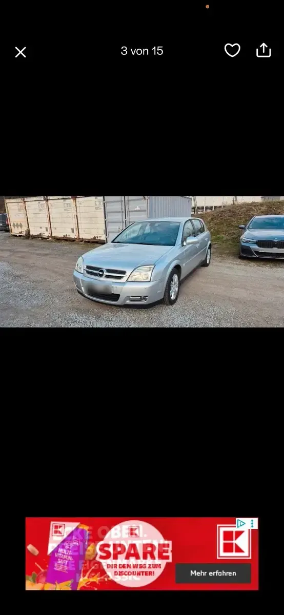 Gebraucht Opel Signum 155 PS (114 kW) 2003 Grau Kleinwagen