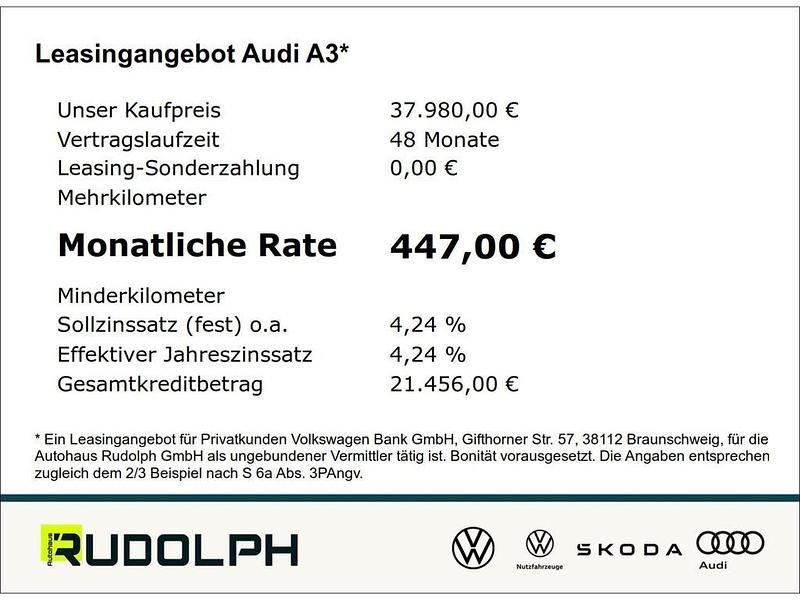 Second-hand Audi A3 Sport 204 CP (150 kW) 2025 Negru Berlinǎ