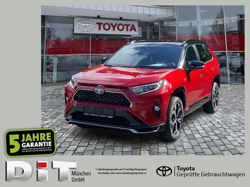 Karminarot metallic / dach sch Gebraucht 2022 Toyota RAV4 Hybrid Style SUV | 39.990 € (Fairer Preis) - Bild 1/4