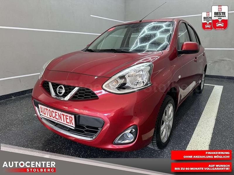 Rot Gebraucht 2016 Nissan Micra Acenta Kleinwagen | 6.900 € (Fairer Preis) - Bild 1/3