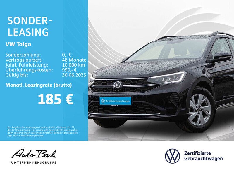 Schwarz (deep black perleffekt) Gebraucht 2024 VW Taigo Life SUV | 19.680 € (Fairer Preis) - Bild 1/4