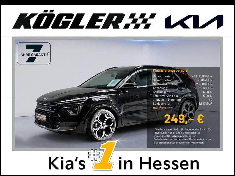 Auroraschwarz Gebraucht 2022 Kia Niro Spirit SUV | 28.860 € (Fairer Preis) - Bild 1/3