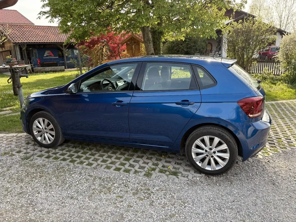 Brugt VW Polo Highline 95 HK (69 kW) 2018 Blå Hatchback