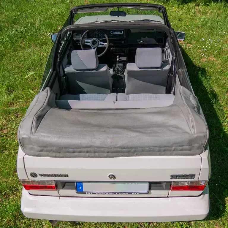 Gebraucht VW Golf Cabriolet 111 PS (81 kW) 1988 Weiß Cabrio