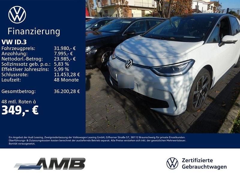 Weiß Gebraucht 2025 VW ID.3 Pro Kleinwagen | 31.980 € (Guter Preis) - Bild 1/3