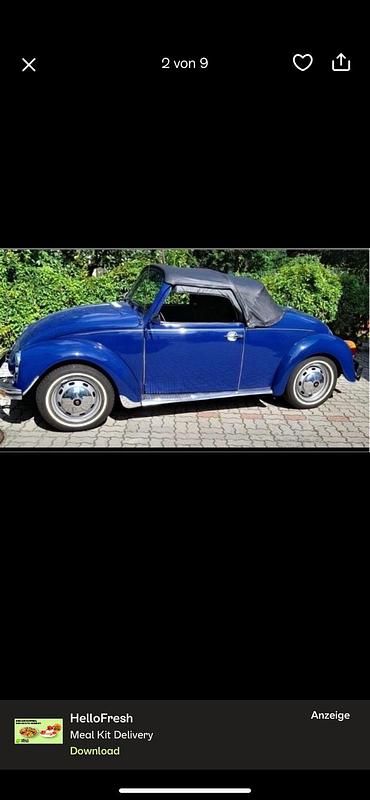 Gebraucht VW Käfer 48 PS (35 kW) 1980 Blau Cabrio