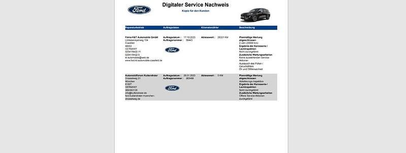 Gebraucht Ford Kuga Titanium X 190 PS (139 kW) 2023 Obsidianschwarz metallic SUV