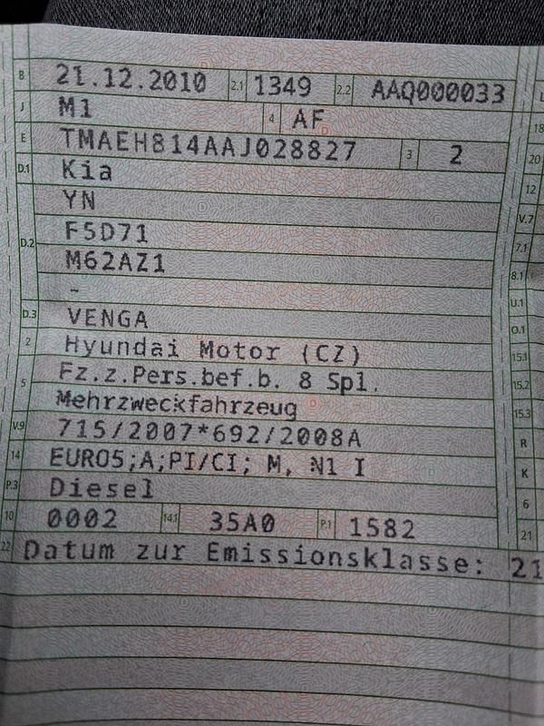 Schwarz Gebraucht 2010 Kia Venga Kleinwagen | 3.200 € - Bild 1/4