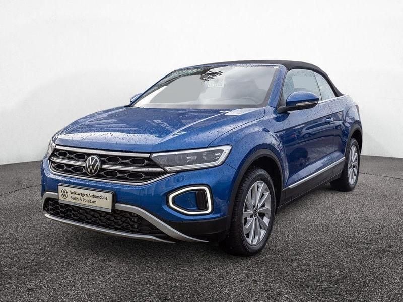 Gebraucht VW T-Roc Cabriolet Style 150 PS (110 kW) 2025 Ravennablau metallic/schwarz Cabrio