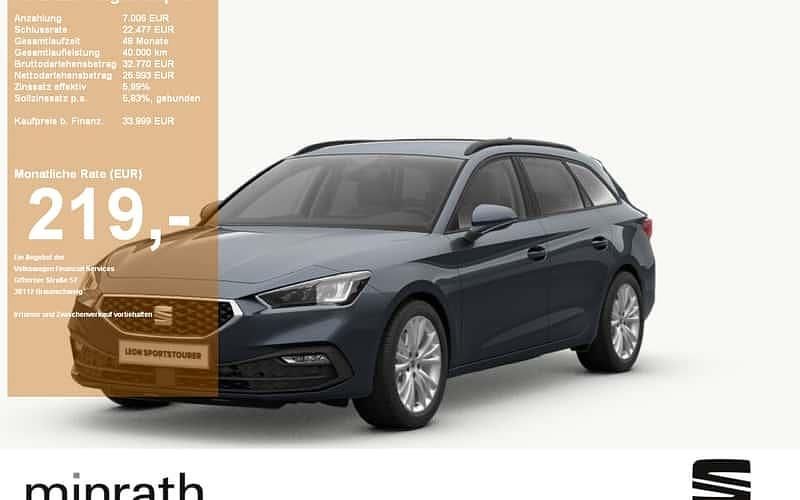 Grau Neu 2025 Seat Leon ST Kombi | 33.999 € (Teuer) - Bild 1/4