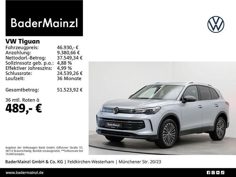 Oyster silver metallic Gebraucht 2025 VW Tiguan Goal SUV | 46.930 € (Superpreis) - Bild 1/3