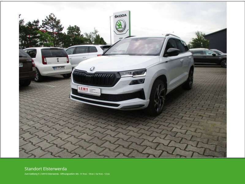 Gebraucht Skoda Karoq SportLine 150 PS (110 kW) 2024 Moon white metallic SUV
