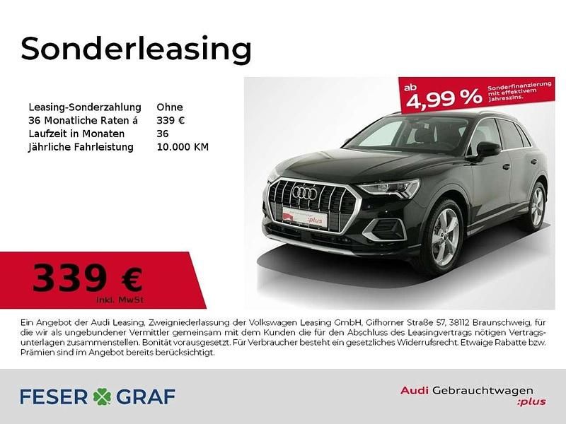 Mythosschwarz metallic Gebraucht 2025 Audi Q3 Advanced Plus SUV | 39.990 € (Fairer Preis) - Bild 1/3