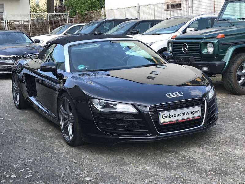 Phantomschwarz perleffekt Gebraucht 2012 Audi R8 Spyder Cabrio | 74.900 € - Bild 1/4