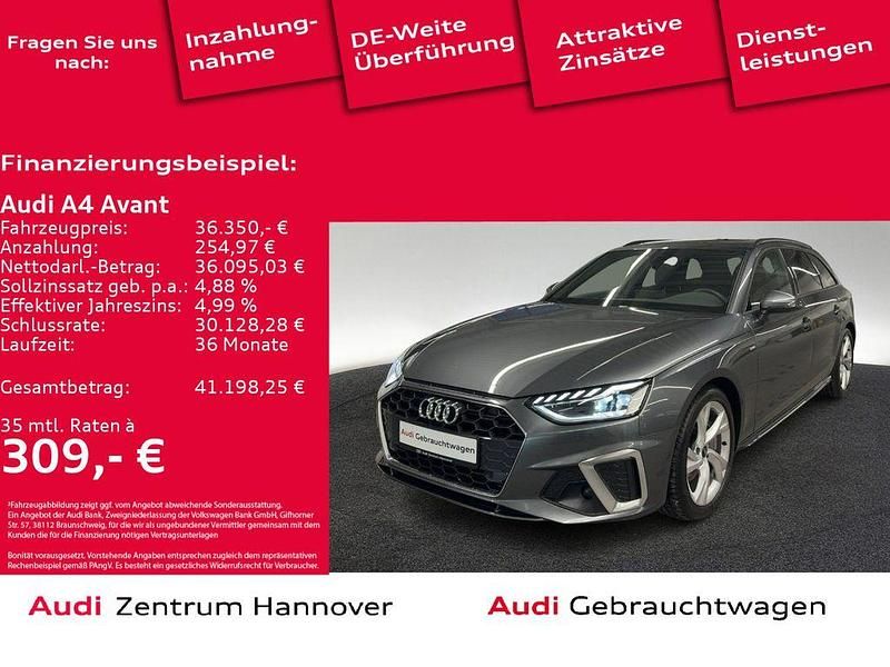 6y daytonagrau perleffekt (metallic) Gebraucht 2024 Audi A4 S-Line Kombi | 36.350 € (Guter Preis) - Bild 1/4
