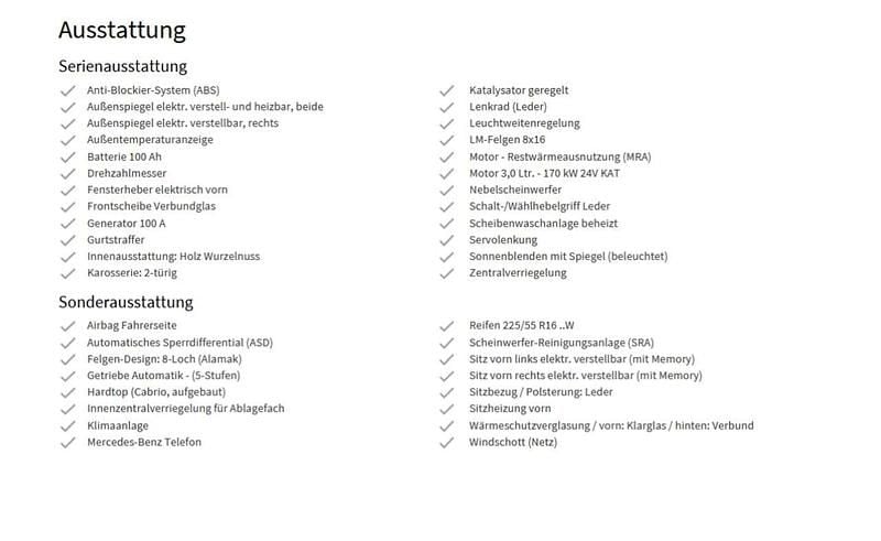 Gebraucht Mercedes SL300 231 PS (169 kW) 1990 Cabrio