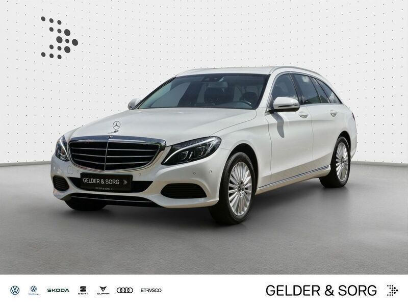 Polarweiss Gebraucht 2018 Mercedes C200 Exclusive Kombi | 22.490 € (Fairer Preis) - Bild 1/4