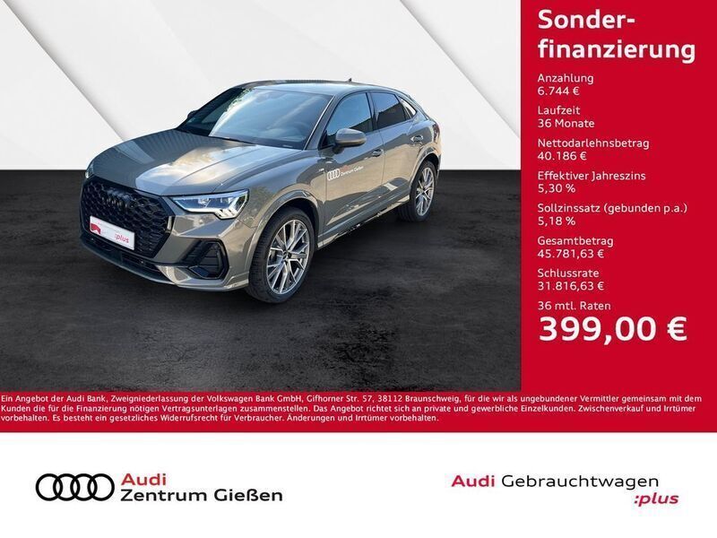 Chronosgrau metallic Gebraucht 2024 Audi Q3 Sportback S-Line SUV | 46.930 € (Fairer Preis) - Bild 1/4