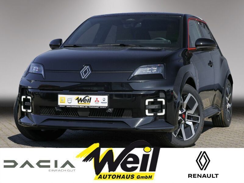 Schwarz (black pearlschwarz metallic (schwarz)) Neu 2025 Renault R5 Iconic Kleinwagen | 32.990 € (Fairer Preis) - Bild 1/4