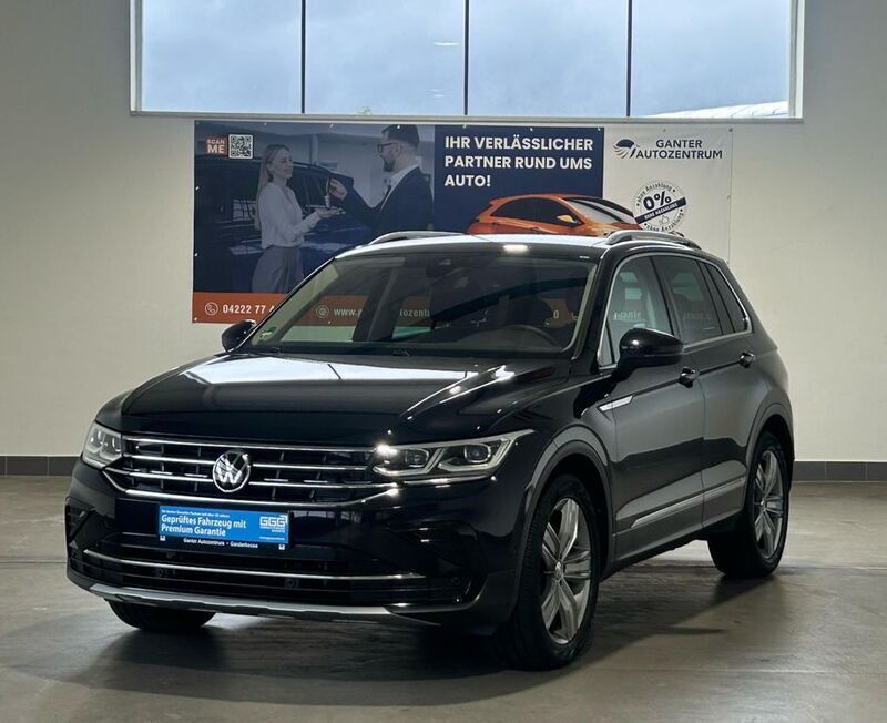 Schwarz Gebraucht 2021 VW Tiguan Elegance SUV | 27.490 € (Fairer Preis) - Bild 1/3