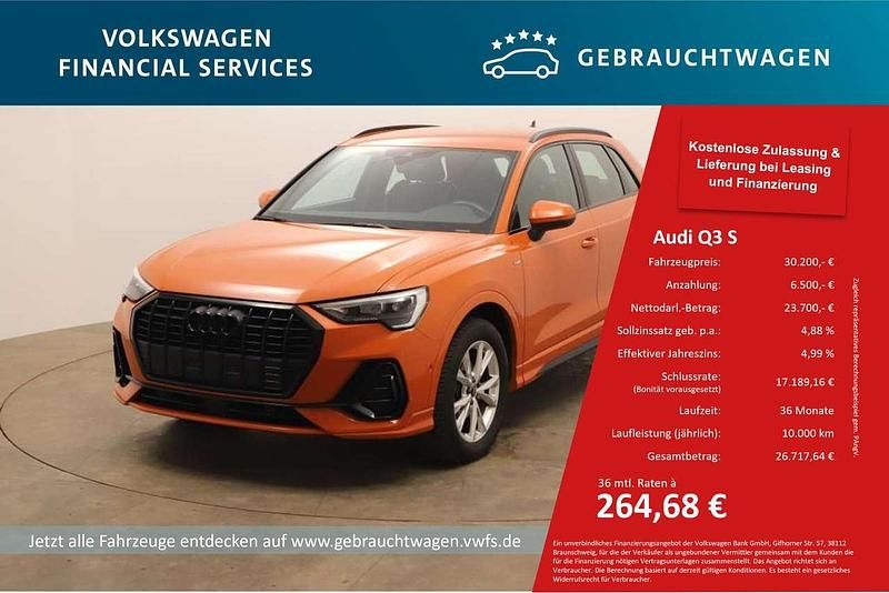 Pulsorange Gebraucht 2022 Audi Q3 S-Line SUV | 30.200 € (Superpreis) - Bild 1/2
