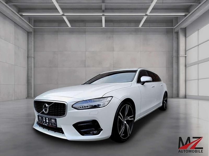 Crystal white perleffekt Gebraucht 2018 Volvo V90 R-Design Kombi | 26.990 € (Fairer Preis) - Bild 1/4