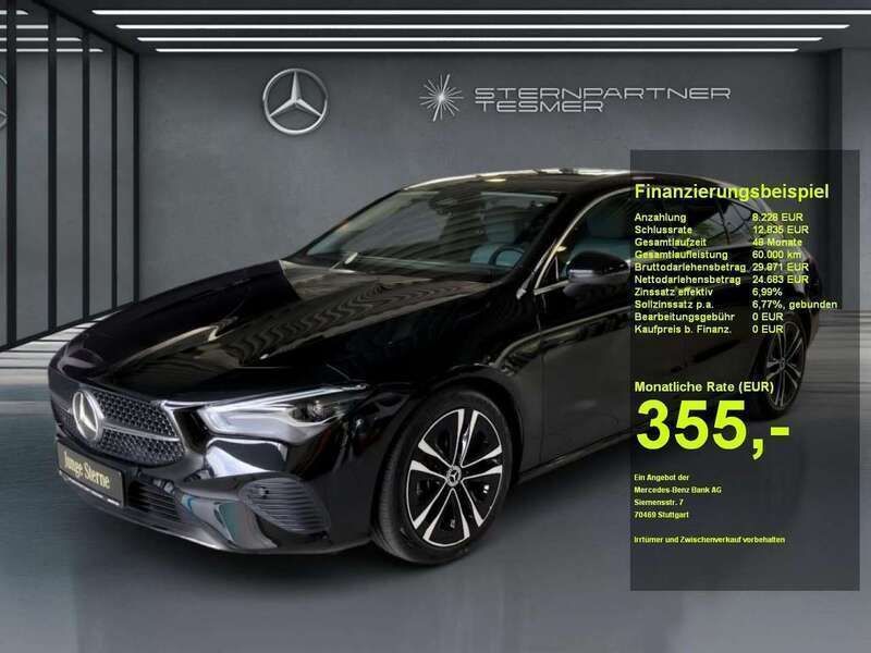 Metalliclack kosmosschwarz Gebraucht 2024 Mercedes CLA180 Progressive Limousine | 32.111 € (Fairer Preis) - Bild 1/3