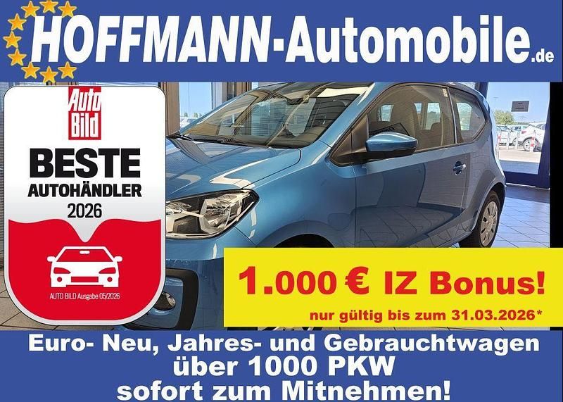 Coastelblueperl. (metallic) Gebraucht 2021 VW up! move up! Kleinwagen | 12.450 € (Etwas zu teuer) - Bild 1/4