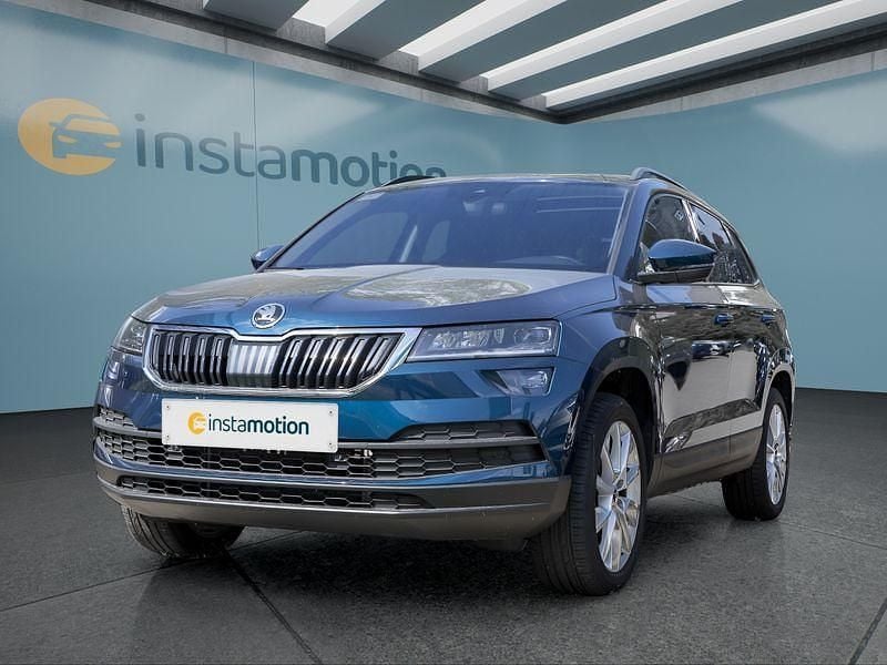 Blau Gebraucht 2018 Skoda Karoq SUV | 21.149 € (Guter Preis) - Bild 1/4